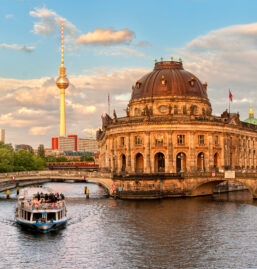 museum island in Berlin front view
