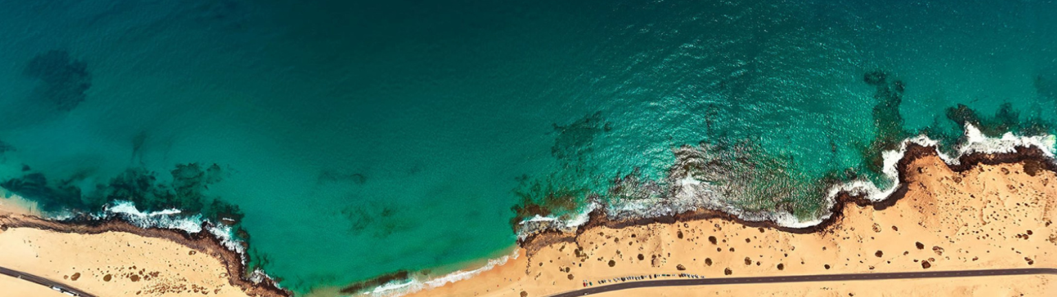 top view header beach desktop